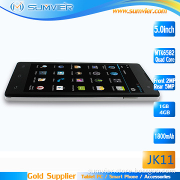 5inch Mtk6582 Quad Core Android 4.2 Smart Phone 1g+4G